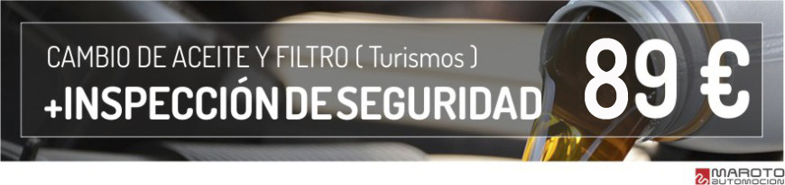 oferta cambio de aceite y filtro 89 €